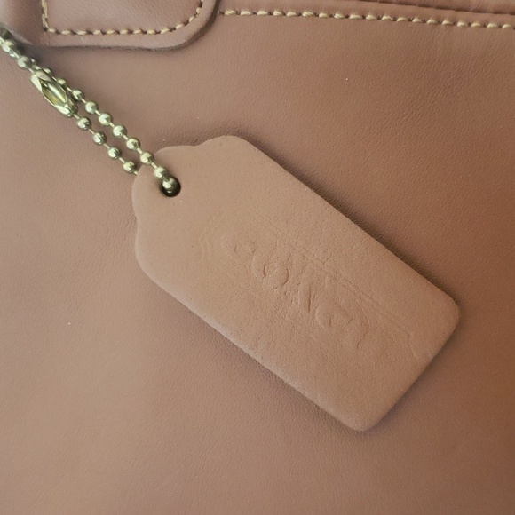 Vintage 90s Coach Framed Leather Pouch Bag 9996 - Picture 4 of 9